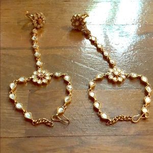 Beautiful kundan bracelet set